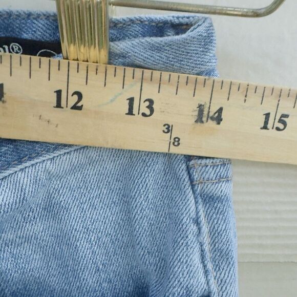 Blank NYC Jeans Women Size 26 Blue The Ludlow Girlfriend Crop Star Patches - Picture 8 of 10